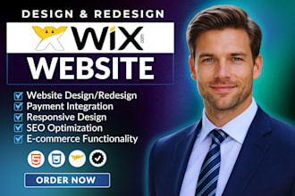 be wix expert for wix website design, wix website redesign, build wix website