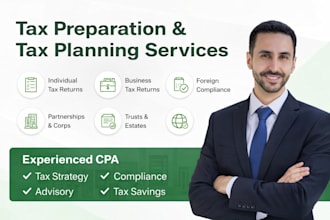 prepare US tax returns and provide CPA consultation for individuals and business