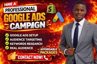 setup and manage google ads adwords and PPC campaign