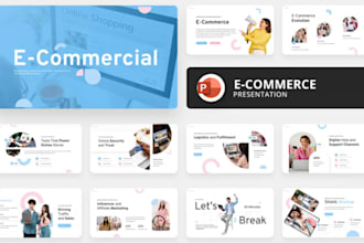 design stunning ecommerce startup pitch deck for investor funding