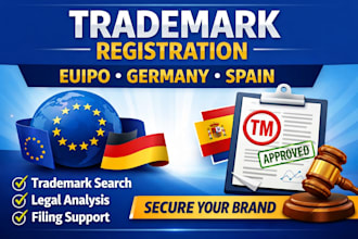 help with trademark registration USA, UK eu or canada and search