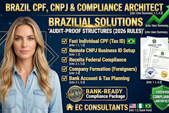 obtain your brazil cpf tax id, cnpj business registration, and tax compliance