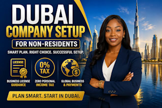 help you setup dubai company and uae business registration for non residents
