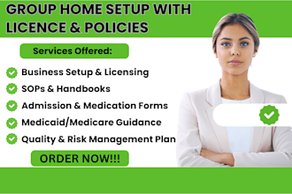 set up your group home with license, policies and procedures