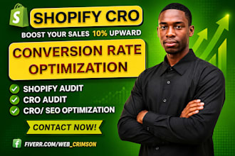 do shopify conversion rate  optimization, shopify cro audit, and optimization