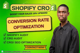 do shopify conversion rate optimization, shopify cro audit, and api integration