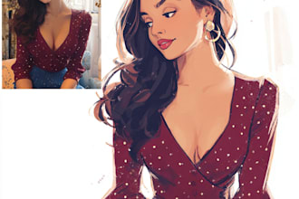 draw custom disney portrait
