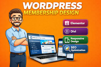 develop personalized wordpress membership website, lms website with learndash