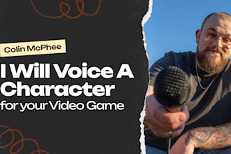 record a character voice for your video game