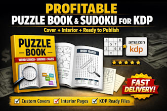 create profitable puzzle book and sudoku for amazon KDP