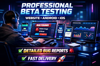 do beta testing for your website android app and ios app