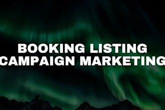 provide airbnb campaign marketing bookings, listing promotion