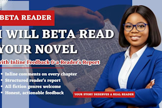 beta read your novel with inline feedback and a readers report
