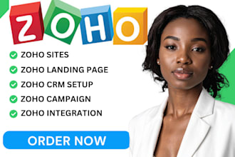 do zoho CRM desk flow forms zoho sites zoho landing page creator zoho one books