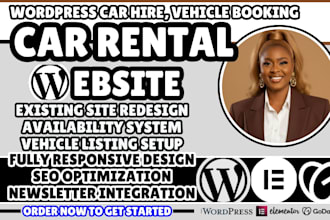 car rental website car hire website car rental landing page wordpress car rental