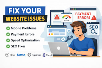 fix mobile payment speed SEO issues tilda umso typedream carrd websites