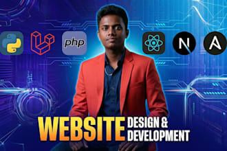 build a custom full stack website using react nextjs and laravel