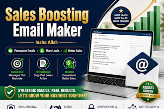 be your sales boosting email maker, insha allah