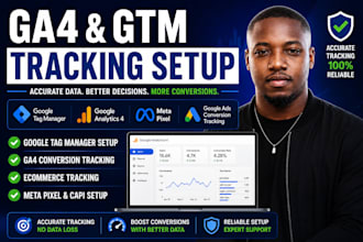 setup google tag manager conversion tracking and ga4 tracking