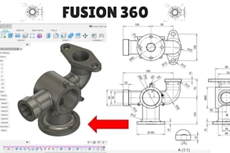 create fusion 360 cad models and technical drawings for manufacturing