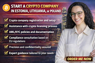 do crypto company and crypto license with aml kyc in estonia lithuania poland