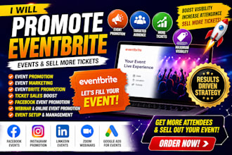 eventbrite promotion event marketing ticket sales facebook ads webinar audience