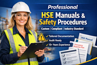 develop professional hse manuals and safety procedures for your business