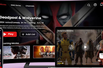 build branded streaming platform, ott app for android, ios, smart tv with panel