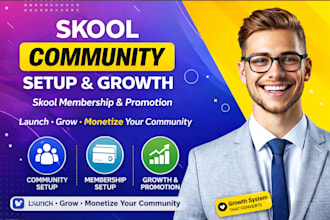 setup, promote your skool community, skool credit repair, setup skool membership
