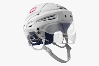 create 3d helmet modeling and photorealistic rendering