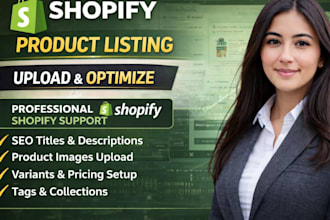 upload shopify products with SEO optimized titles and descriptions