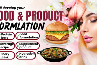 formulate food product, vitamin, and product development