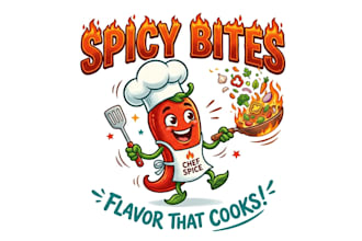 design spicy chili pepper logo for restaurant and food brand