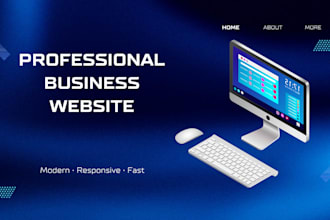 build a professional business website with dashboard and data tracking