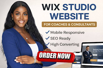 design wix studio website, wix online portfolio for coaches, consultants service