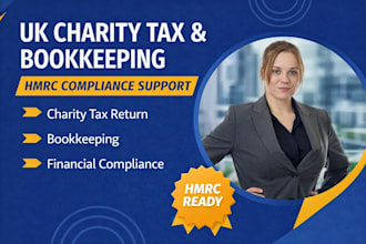 handle UK charity tax return, bookkeeping and hmrc compliance