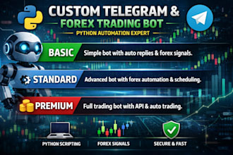 develop a custom telegram bot, python telegram bot, telegram forex trading bot