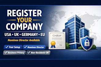do company registration USA UK germany netherlands ireland and nominee director