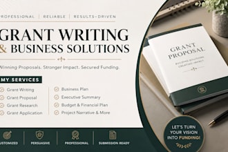 grant writing, grant proposal, business plan, grant research, grant application