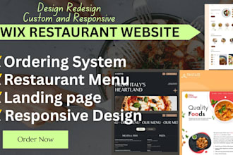 be wix restaurant design expert for your wix restaurant website, ordering system