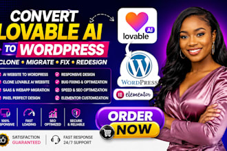 convert lovable ai to wordpress, fix lovable, clone lovable ai to wordpress