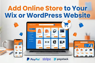 setup ecommerce online store on wix or wordpress woocommerce