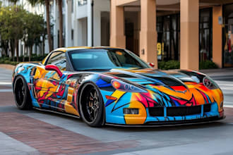 do creative vehicle wrap, car wra or  wrap design