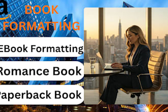 do manuscript formatting, developmental edit romance book