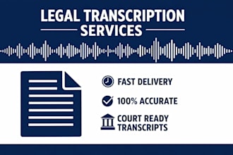 transcribe legal audio into accurate court ready transcripts