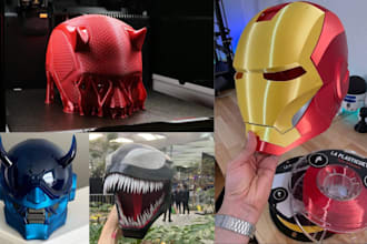 3d print and paint 3d mask 3d helmet cosplay armor 3d props with shipping