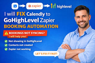 do zapier workflow automation, fix calendly to gohighlevel zapier booking