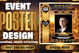 design event poster for concert party and promotion