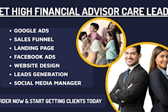 generate financial advisor leads, life insurance, business leads, website design