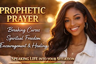pray for you and speak prophetic prayers for freedom and breakthrough